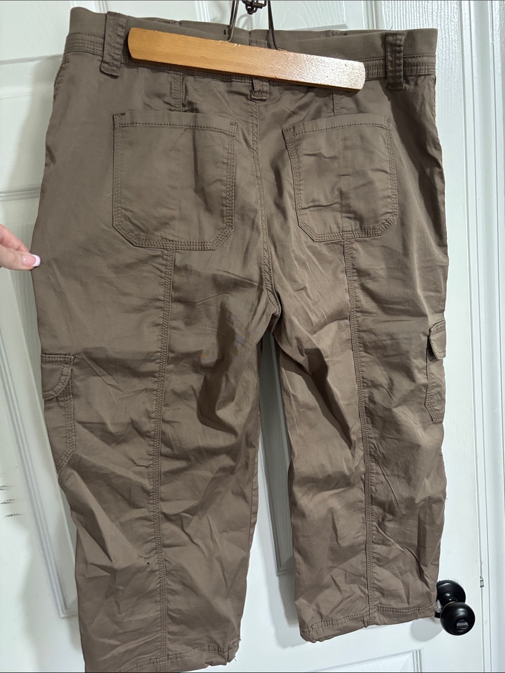 Style & Co. Women's Brown Capris Cargo Pants - Picture 2 of 7